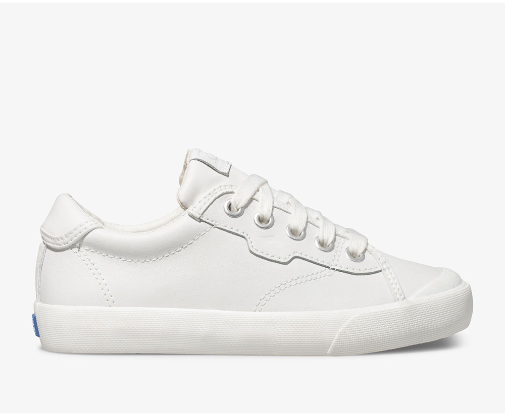 Keds Kids Sneakers White - Crew Kick 75 Leather - 492QRETHD